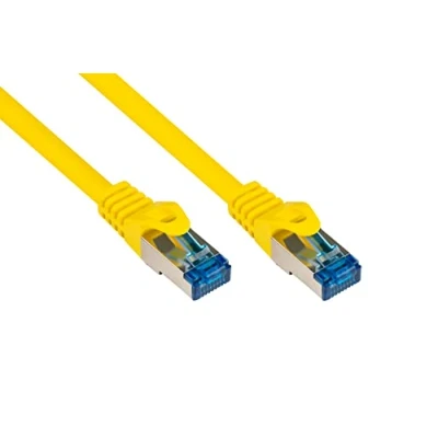 Obrázek patch kabel, kat. 6A, S/FTP, PiMF, bez halogenů, 500 MHz, žlutý, 0,5 m, Good Connections®