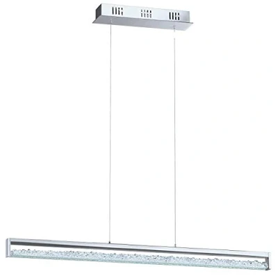 Obrázek EGLO LED křišťálová závěsná lampa Cardito 1, 1 závěsné svítidlo, svítidlo z kovu v chromu, čiré skleněné krystaly, dotykové stmívatelné, nastavitelné odstíny bílé