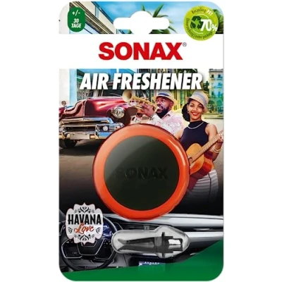 Obrázek SONAX Air Freshener Havana Love (1 kus) Osvěžovač vzduchu s karibskou ovocnou vůní a dlouhotrvající pro interiér vozidla č. výr. 03680410