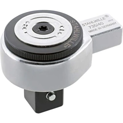 Obrázek STAHLWILLE 735/40 l 3/4&quot; nástrčná ráčka s jemnými zuby 14 x 18 mm uchycení k zasunutí do momentového klíče kompaktní konstrukce Made in Germany
