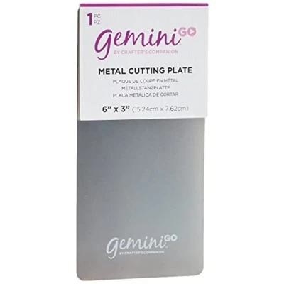 Obrázek Gemini 549085 GEMGO ACC METP Go Zubehör Metallschneidplatte 7,6 x 15,2 cm Silber Silver, Metall, 3 6 Inch