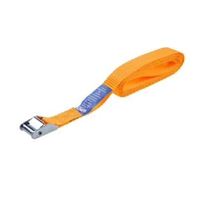 Obrázek kwb Upínací popruh 2,5 m x 25 mm, z odolného polyesterového pásku, se zkušební tabulkou a pozinkovanou kovovou ráčnou, bez háčků, testováno TÜV / GS