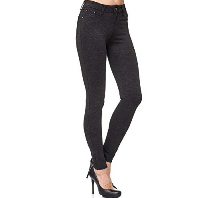 Obrázek Elara Dámské strečové kalhoty jegginy Skinny Fit Chunkyrayan, Tmavě šedá Berlína