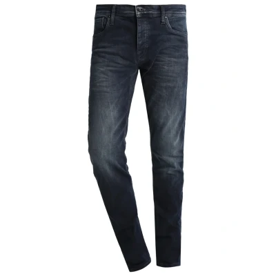 Obrázek JACK &amp; JONES Male Slim Fit Jeans JJIGLENN JJFELIX AM 046 50SPS Jeans, Černý denim