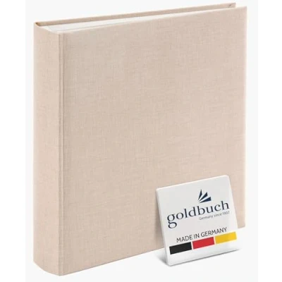 Obrázek goldbuch 31605 fotoalbum Summertime Trend 2, fotokniha se 100 bílými stránkami s pergamenovými dělicími listy, plátěnou vazbou, až 600 obrázků, vysoce kvalitní papír, béžová, 30 x 31 cm