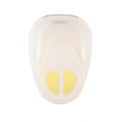 Obrázek Vaessen Creative 21435 025 Motivstanzer, Medium Stanzer Babyfüße, Ausstanzung 2,5 cm Weit, Metall, lila, 6.5 x 4.5 4.4