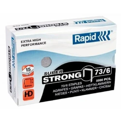 Obrázek Rapid Svorky 24890200 73/6 mm Super Strong, pozinkované, 5000 kusů