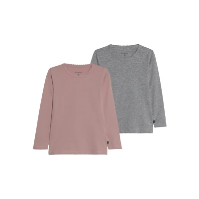Obrázek Minymo 2 PACK Top s dlouhým rukávem pro děti, Velikost: 104, Blusher