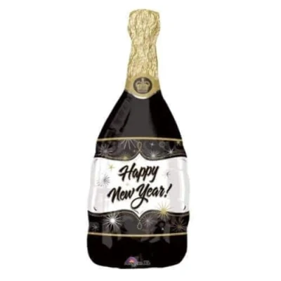 Obrázek Champagne New Year SuperShape Foil Balloons 14&quot;/36cm w x 36&quot;/91cm h