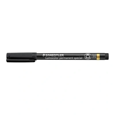Obrázek STAEDTLER 319 M 9 Folienstift Lumocolor special Spitze, circa 1.0 mm, permanent, schwarz, 10 Stück im Kartonetui, VE