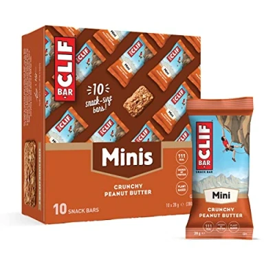 Obrázek Clif Bar Minis, proteinová tyčinka, vitamin B12 &amp; B6, křupavé arašídové máslo, 10 x 28 g
