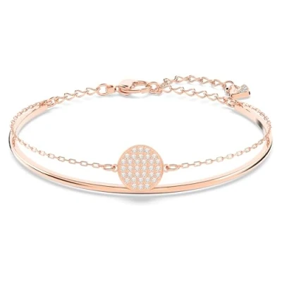Obrázek Náramek Swarovski Ginger, bílý (růžově zlatý)
