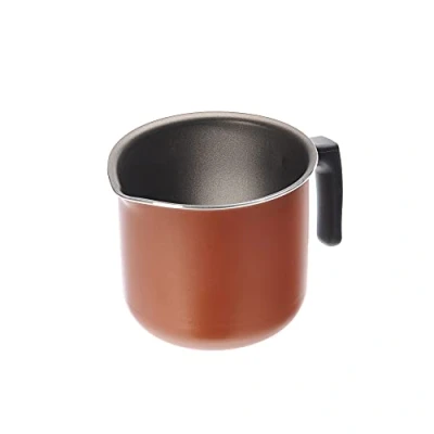 Obrázek Alluflon Zecchino vařič na mléko se šňůrkou, průměr 10 cm, 1 rukojeť, hliník, oranžová