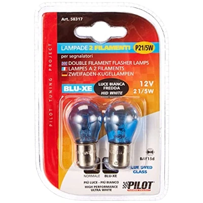 Obrázek Lampa Blu Xe 58317 lampa, 2 žhavicí vlákna, P21, 5 W, 12 V