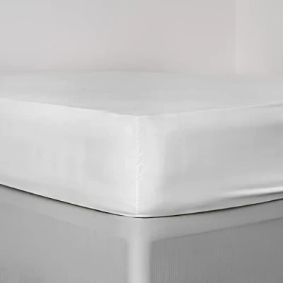 Obrázek Luxus Spannbettlaken, Mikrofaser, Weiß, doppelt