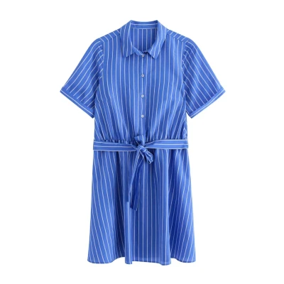 Obrázek Lindex Striped Košilové šaty, Ženy, Velikost: 34, Blue