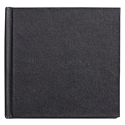Obrázek Clairefontaine 134244C Skicák / kreslicí sešit Goldline, lepený vázáním nití, 10 x cm, 64 listů 140 g bílý, s pevnou obálkou, ideální pro mixérová média, černá, 1 kus