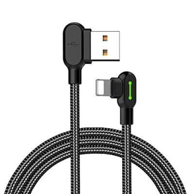 Obrázek Mcdodo® Lightning na USB nabíjecí kabel s úhlem 90 stupňů zástrčka, pro LED, speciálně Gamer A Gaming, vhodné Apple iPhone X/8/8PLUS/7/7plus, iPad, iPod, 1.2m