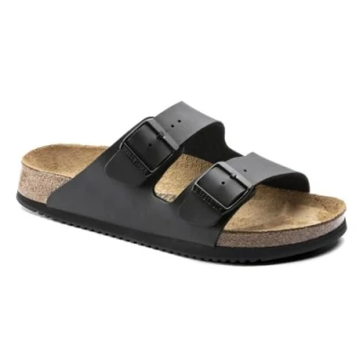 Obrázek BIRKENSTOCK Arizona Birko Flor, unisex pantofle pro dospělé, černá, 41 EU