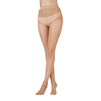 Obrázek Pretty Polly Dámské punčocháče, 7 DEN (3 ks v balení) Lesklý a jemný m l Béžová (Nude Nude)