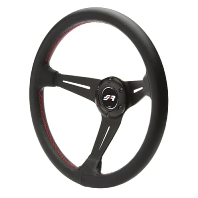 Obrázek Simoni Racing CLASS Lenkrad Aus Echtem schwarzem Leder, Universal