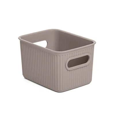 Obrázek Tatay Aufbewahrungsbox Baobab, 1.5L Kapazität, Polypropylen, BPA frei, Taupe. Maßnahmen 12,5 x 16,4 10 cm