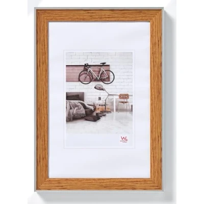 Obrázek walther design Rámeček buk 20 x 30 cm se stříbrnou vnější hranou, bohémský designový rám EN030P