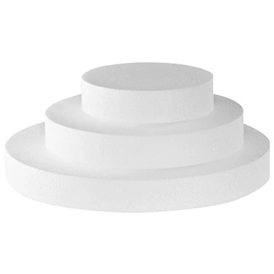 Obrázek Decora POLYSTYRENE Disk polystyrenový kotouč Ø 35 x V 2,5 cm, plast, béžová