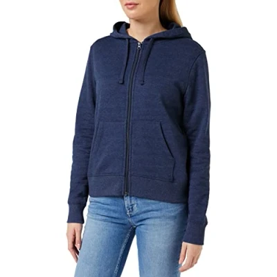 Obrázek Amazon Essentials Dámská mikina s dlouhým zipem z French Terry fleece (k dostání v nadměrné velikosti), námořnická modř vřes, L