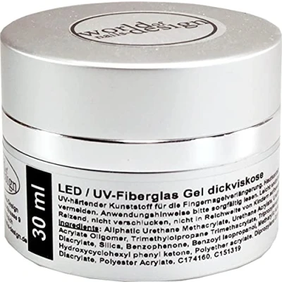 Obrázek LED/UV gel sklolaminát čirý silná viskóza 30 ml, Premium Edition