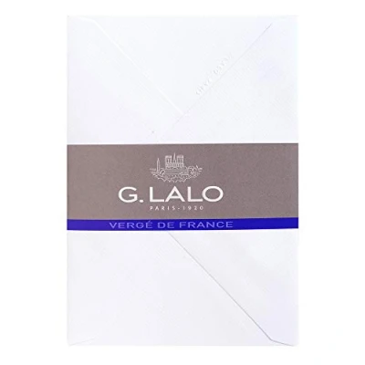 Obrázek Obálky G.Lalo 21450L Vergé de France (perfektní pro vaše pozvánky, C6, 11,4 x 16,2 cm, 25 obáhů) extra bílé