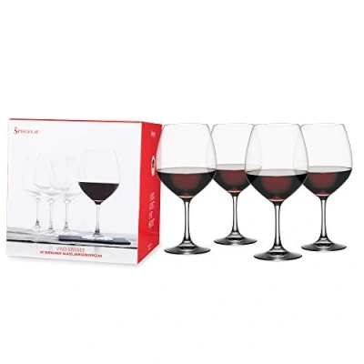 Obrázek Spiegelau 4dílná sada sklenic na burgundy, sklenice víno, křišťálové sklo, 710 ml, Vino Grande, 4510270, 25 oz