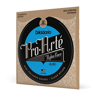 Obrázek D&#039;Addario Kytarové struny koncertní kytara akustická pro akustickou kytaru klasické na EJ51 sada nylonových strun nejvyšší kvality Hard