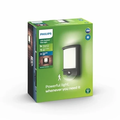 Obrázek Philips myGarden Samondra LED Wandaußenleuchte mit Bewegungsmelder, Anthrazit