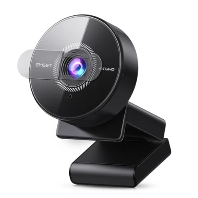 Obrázek EMEET C950 4K webkamera pro PC, 8 megapixelů UHD, PDAF automatické zaostřování, mikrofon s potlačením hluku, 70 FOV, 1080P@60FPS, pohledová ochrana, USB 2.0 Plug&amp;Play, ideální zoom