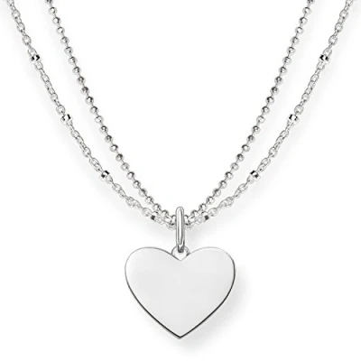 Obrázek Thomas Sabo Dámský řetízek Love Bridge srdce ze sterlingového stříbra 925 LBKE0004 001 12 L45v, Sterlingové stříbro, Bez drahokamu