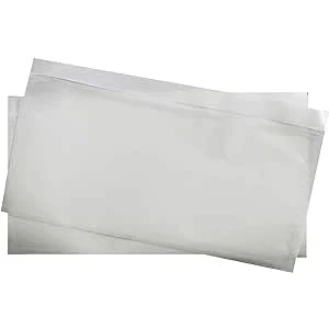 Obrázek Netuno 100 transparentních kapes na dodací listy samolepicí DIN dlouhé 239 x 131 mm tašky doprovodné papíry DL kapsy dokumenty účty pro faktury