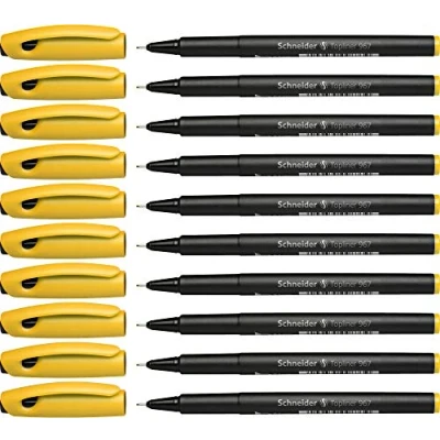 Obrázek Schneider Topliner 967 Fineliner (tloušťka linky 0,4 mm) 10 kusů žlutá