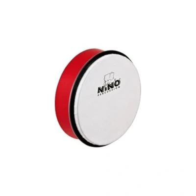 Obrázek Nino Percussion Hand Drum Instrument malý ruční buben pro děti od 3 let průměr 6 palců (cca 15 cm) plast, červený (NINO4R)