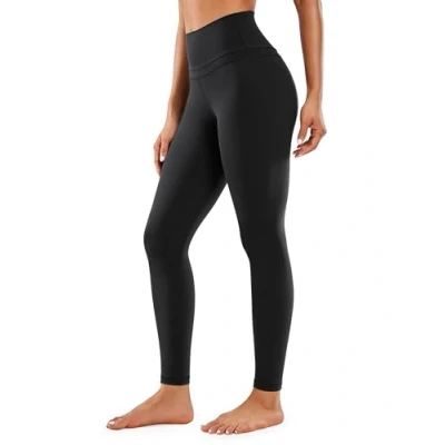 Obrázek CRZ YOGA Naked Feeling dámské legíny High Wasit sportovní neprůhledné dlouhé kalhoty na jógu 71 cm, černá