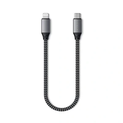 Obrázek SATECHI Nabíjecí kabel USB C na Lightning [certifikováno MFi] 10 palců/25 cm Pro iPhone 16/16 Pro, 15, 14 Max/14 Pro/14/14 Plus, 13 Max/13 Pro/13 Mini/13, 12 Max/12 Mini/12, XS