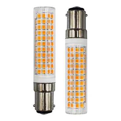 Obrázek ZHENMING B15D LED žárovka 7 W 100 halogenový ekvivalent SBC malé bajonetové žárovky, 230 V stmívatelná, super jasná teplá bílá 3000 K pro svítidla strojů, šicích stojací lampy, balení 2