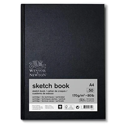 Obrázek Winsor &amp; Newton 6673007 skicák s 50 listy skicovacího papíru, 170 g/m², pevná vazba lepidlem zad, mikroperforované A4