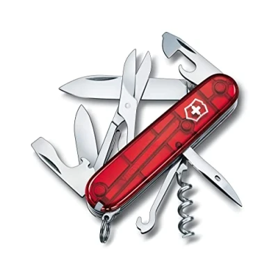 Obrázek Victorinox Švýcarský kapesní nůž, Climber, Multitool, Swiss Army Knife se 14 funkcemi, čepel, vývrtka, otvírák na konzervy