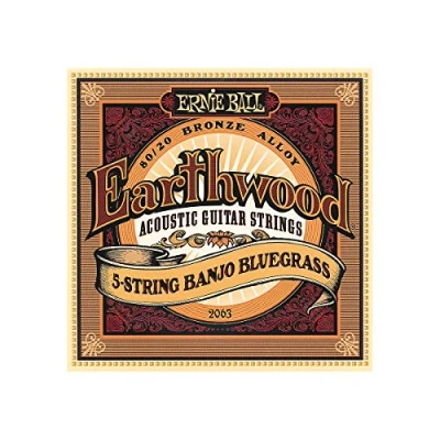 Obrázek Ernie Ball Earthwood 5 String Banjo Bluegrass Loop End 80/20 Bronz akustické kytarové struny, síla 9 20