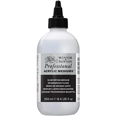 Obrázek Winsor &amp; Newton 3040932 Pomalu schnoucí médium zpomalovač sušení pro akrylové barvy láhev 250 ml