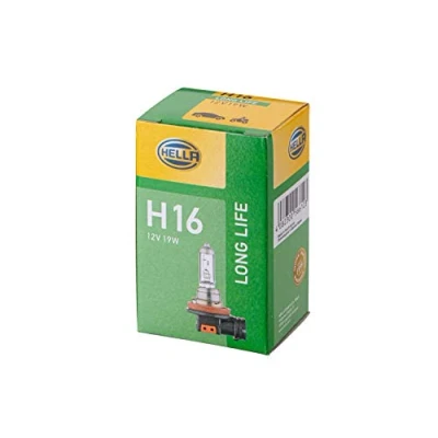Obrázek HELLA 8GH 186 996 001 halogenová žárovka H16 Long Life up to 3x longer lifetime 12V 19W provedení patice žárovky žárovky: PGJ19 3 krabička množství: 1