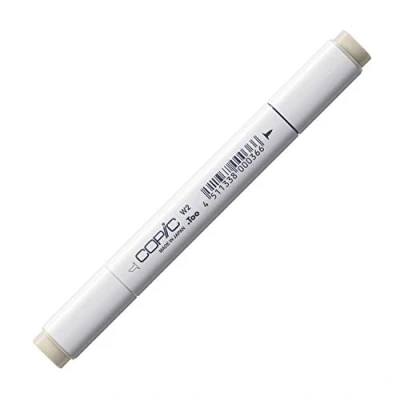 Obrázek COPIC Classic Marker typ W 2, teple šedý č. profesionální popisovač layoutu, na bázi alkoholu, se širokou a jemnou špičkou