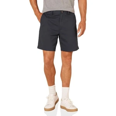 Obrázek Amazon Essentials Herren Klassisch Geschnittene Chinoshorts, 18 cm, Marineblau, 33W