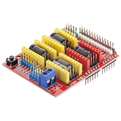 Obrázek AZDelivery CNC Shield V3 Development board pro A4988 ovladač krokového motoru Stepper 3D tiskárny, kompatibilní s Arduino UNO R3 včetně e knihy!